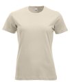 Dames T-shirt Clique New Classic-T Licht Khaki